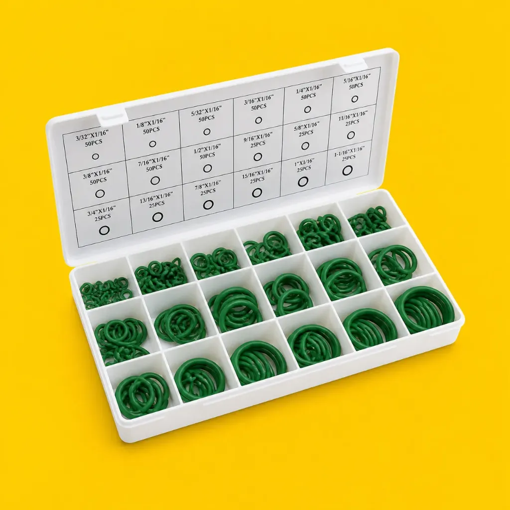 Estuche oring verde standar